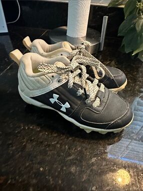 Under Armour Kids Black and White Athletic Sneakers